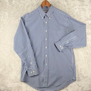 Brooks Brothers Men's Classic Fit Gingham Button Down Long Sleeve Shirt Size M‎